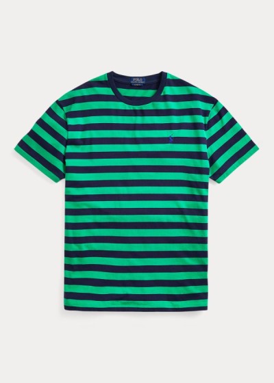 Men's Polo Ralph Lauren Classic Striped Jersey T Shirts | 695371XNI